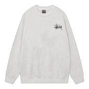 Stussy Telephone Sweatshirt Grey Front