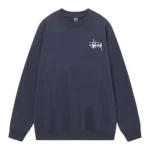 Stussy Telephone Sweatshirt Navy Front