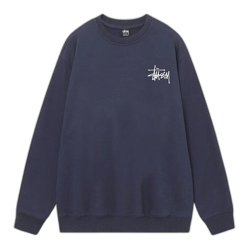 Stussy Telephone Sweatshirt Navy Front Stussy Telephone Sweatshirt Navy Front