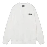 Stussy Telephone Sweatshirt White Front