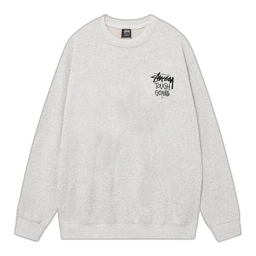 Stussy Tough Gear Sweatshirt Grey Front Stussy Tough Gear Sweatshirt Grey Front