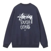 Stussy Tough Gear Sweatshirt Navy Back