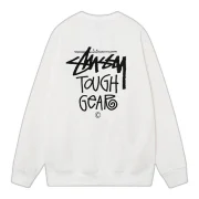 Stussy Tough Gear Sweatshirt White Back