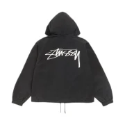 Stussy Waxed Cotton Beach Shell Black Back