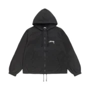 Stussy Waxed Cotton Beach Shell Black Front