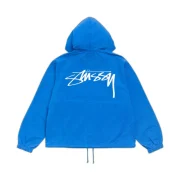Stussy Waxed Cotton Beach Shell Blue Back