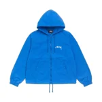 Stussy Waxed Cotton Beach Shell Blue Front