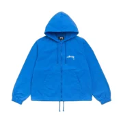 Stussy Waxed Cotton Beach Shell Blue Front