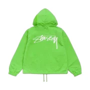 Stussy Waxed Cotton Beach Shell Kiwi Back