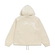 Stussy Waxed Cotton Beach Shell Stone Back