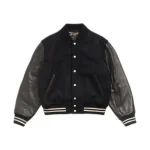 Stussy Wool Varsity Jacket Black Front
