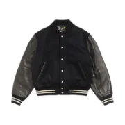 Stussy Wool Varsity Jacket Black Front