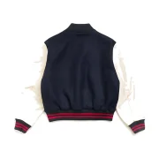 Stussy Wool Varsity Jacket Navy Back