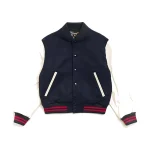 Stussy Wool Varsity Jacket Navy Front