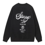 Stussy World Tour Sweatshirt Black Back