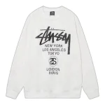 Stussy World Tour Sweatshirt White Front