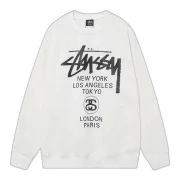 Stussy World Tour Sweatshirt White Front